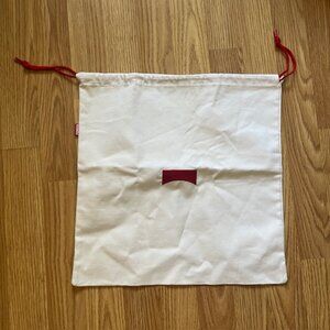 NEW camper drawstring  bag canvas white cotton